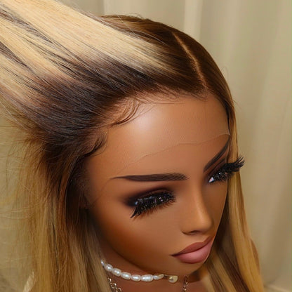 【SeraphicWig】Lace Top Wig Human Hair Wigs  Swiss Lace Free Parting Invisible Scalp Effect Glueless Option
